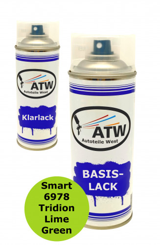 Autolack für Smart 6978 Tridion Lime Green +400ml Klarlack Set